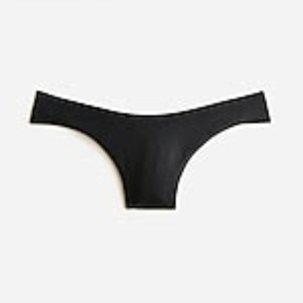 J Crew Curved-waist cheeky bikini bottom